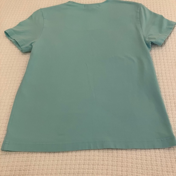 Dress Barn aqua blue T-shirt - Picture 6 of 7